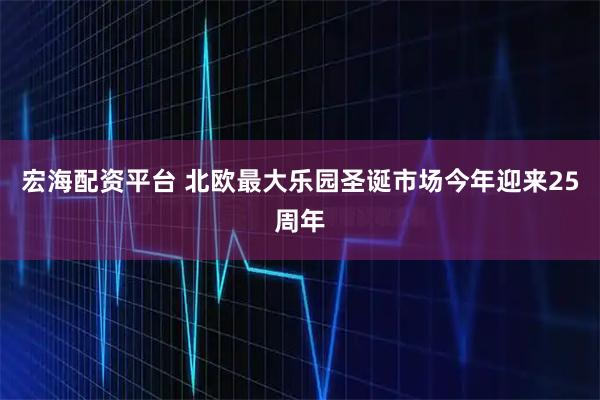 宏海配资平台 北欧最大乐园圣诞市场今年迎来25周年